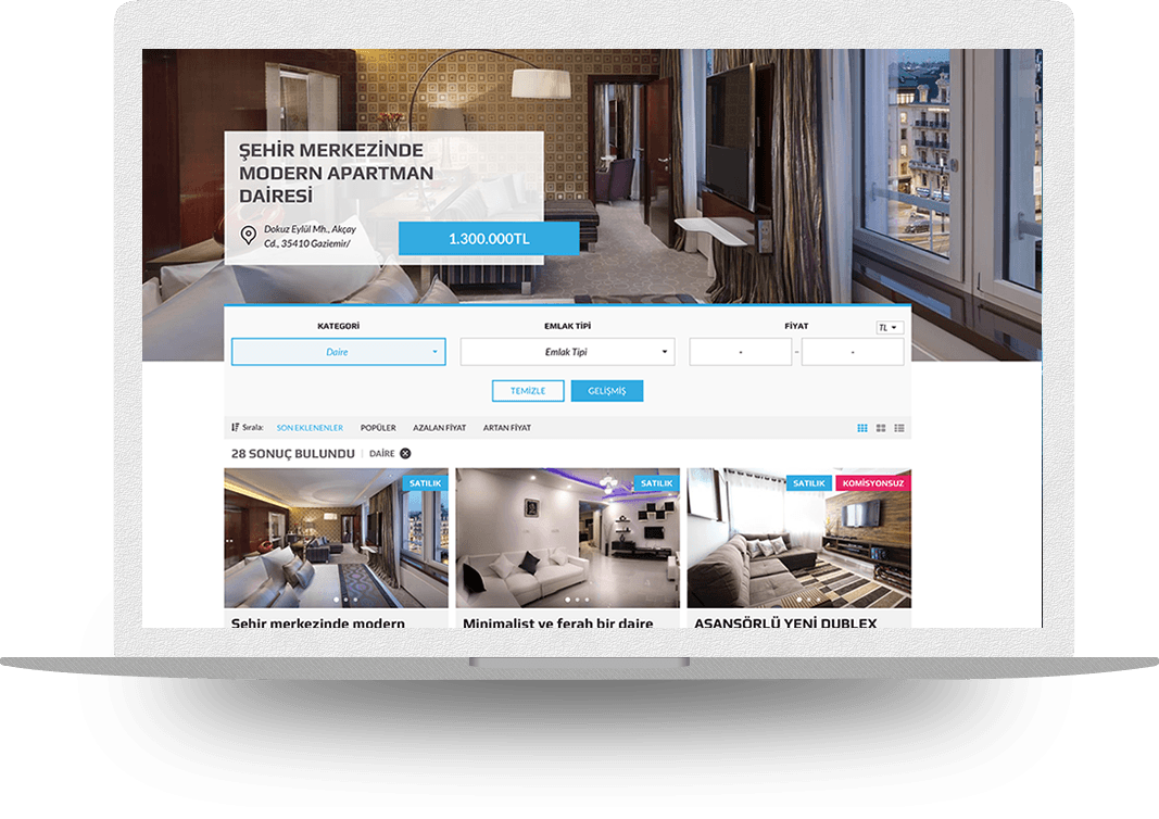 emlakçı web sitesi