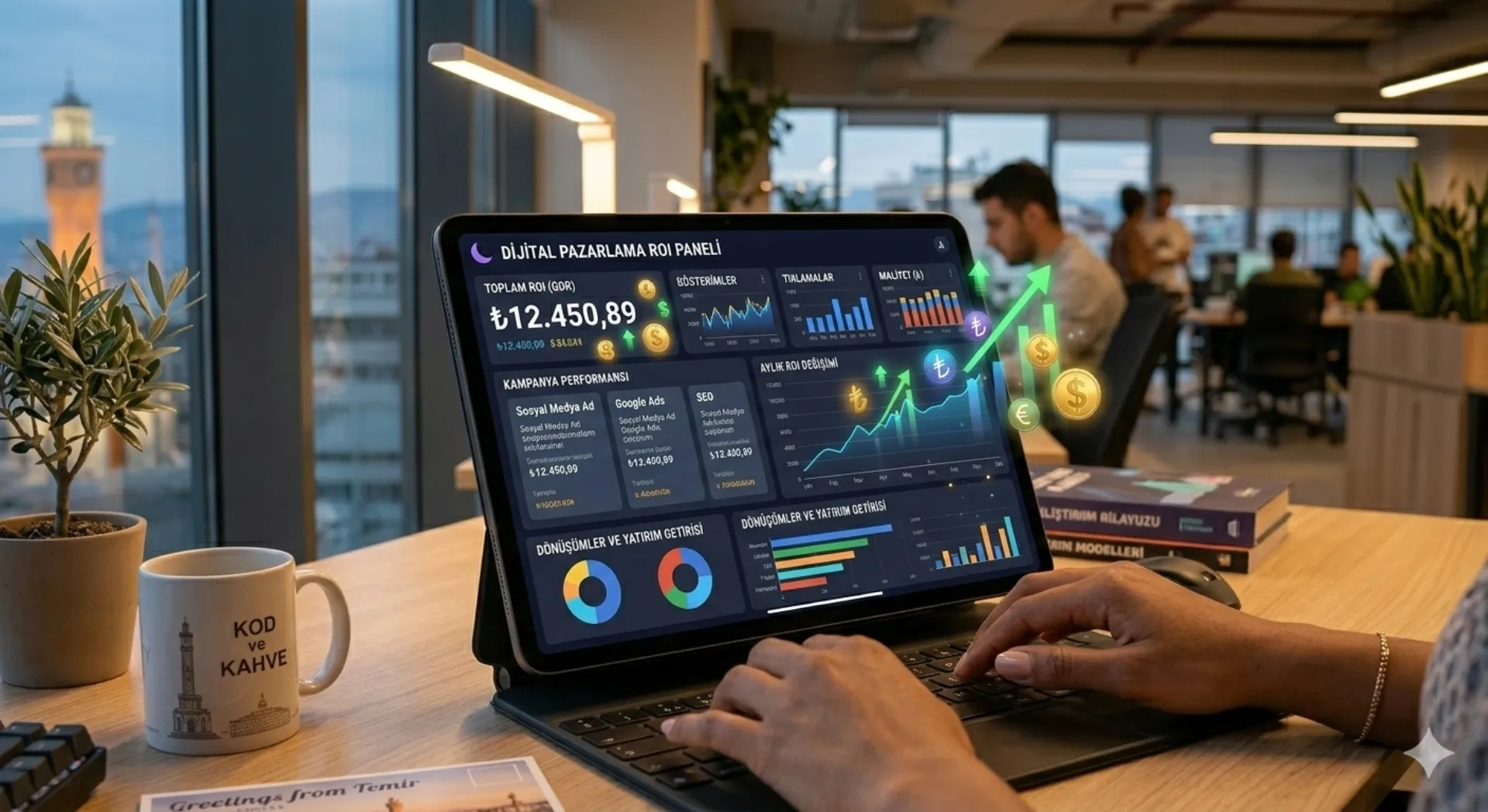 Google Ads reklam performansı ve yatırım getirisi analizi.