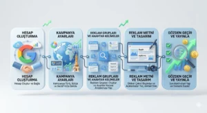 Google'a nasıl reklam verilir? 2026 güncel Google Ads kurulum adımları, maliyetleri ve İzmir yerel işletmeleri için stratejik reklam verme rehberi burada.