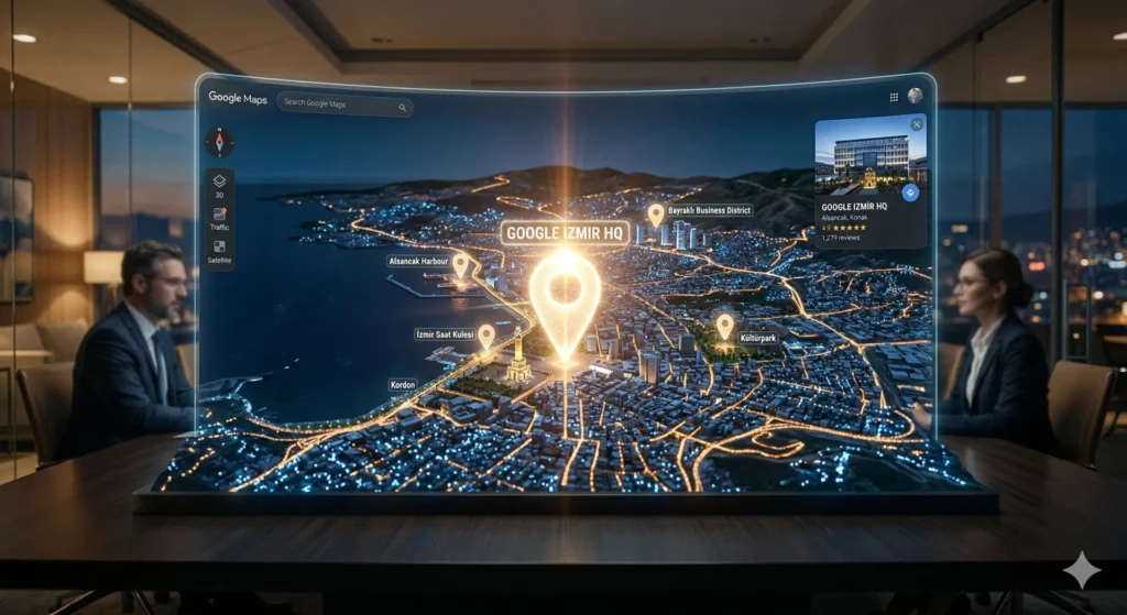 İzmir Google Haritalar SEO çalışması görseli.